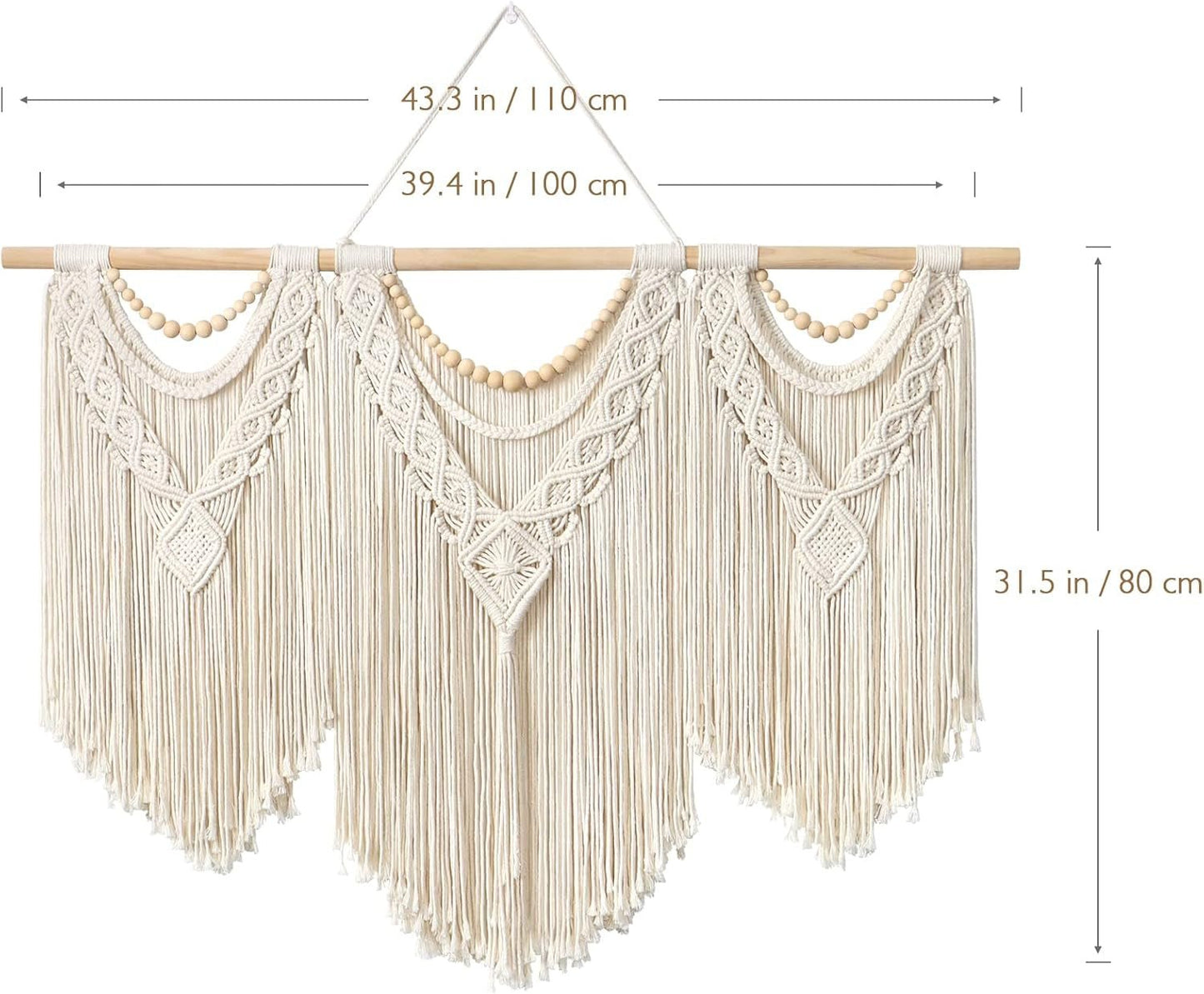 Tapestry dremisland stort decovævet beige Casa - Tilbehør og dekorationer Naty Shop