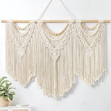 Tapestry dremisland stort deco vævet beige Hjem - Tilbehør og dekorationer Naty Shop Træperler