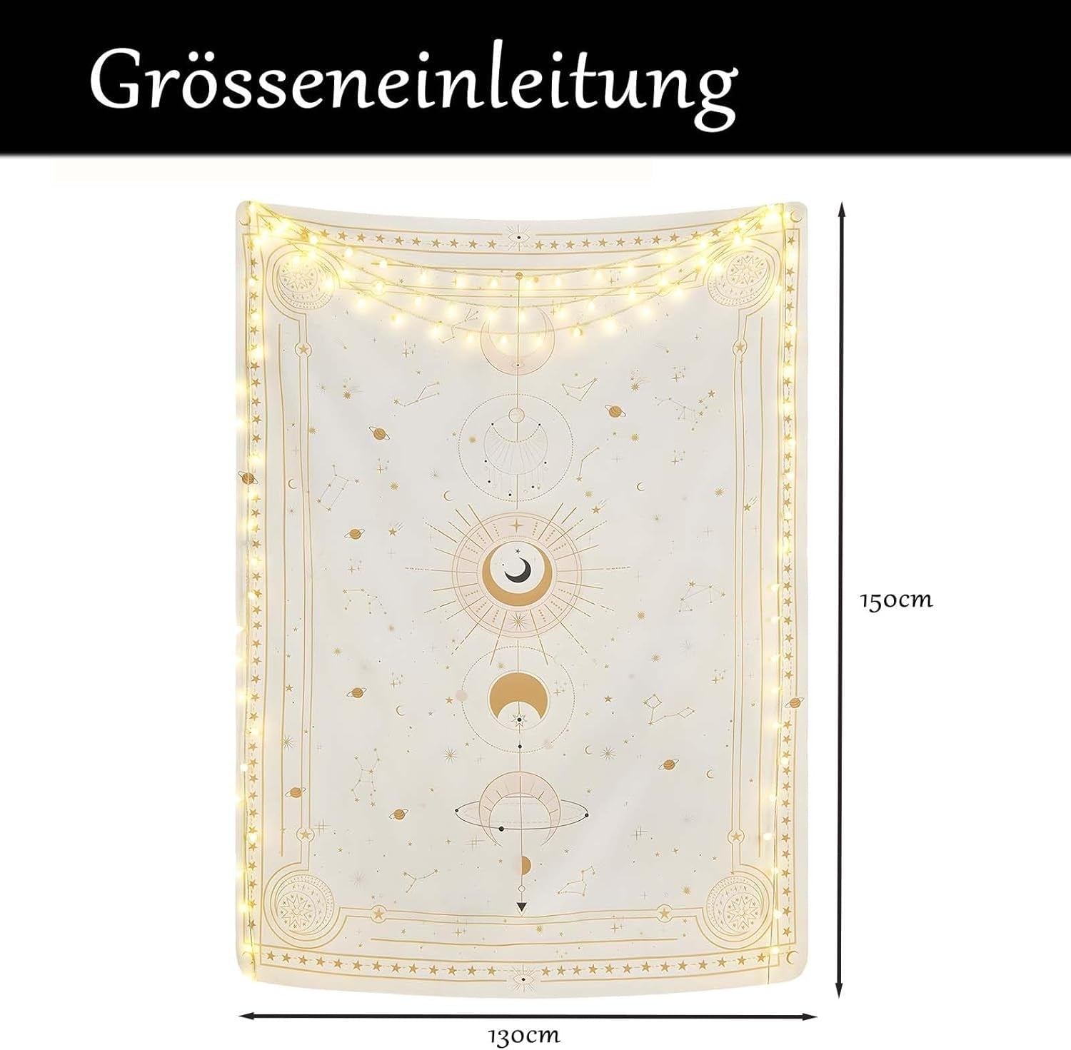 Gobelin månefaser mystisk konstellation Hjem - Tilbehør og dekorationer Naty Shop