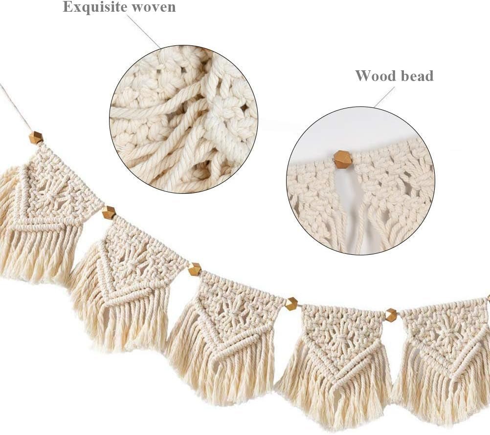 Tapestry frynser guirlande banner bomuld bryllup stoffer Hjem - Tilbehør og dekorationer Naty Shop