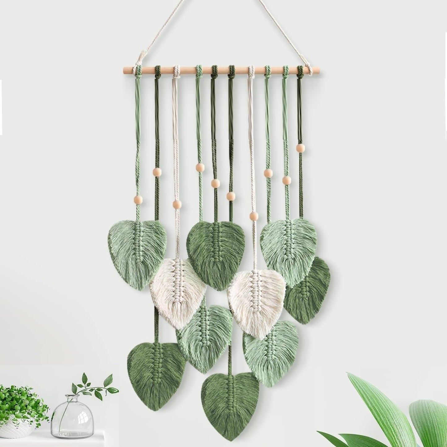 Håndlavet blad gobelin værelse krog Hjem - Tilbehør og dekorationer Naty Shop Standard titel