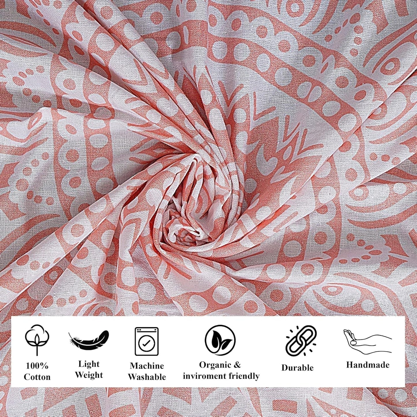 Møbleret finesse pink mandala tapestry Home - Accessories and Decorations Naty Shop