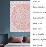 Møbleret finesse pink mandala tapestry Home - Accessories and Decorations Naty Shop
