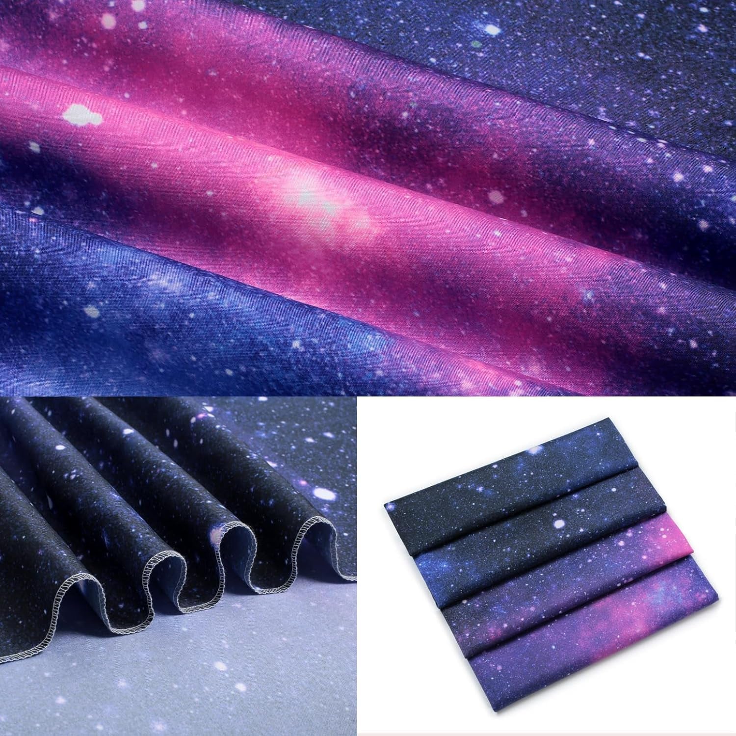 Tapestry galakse sort lys stjernehimmel reaktiv blå Hjem - Tilbehør og dekorationer Naty Shop
