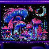 Tapestry galakse sort lys stjernehimmel reaktiv blå Hjem - Tilbehør og dekorationer Naty Shop Svamp 200L X 150B Cm