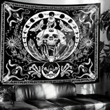 Gobelin gothic halloween banner sort hvid Hjem - Tilbehør og dekorationer Naty Shop Standard titel