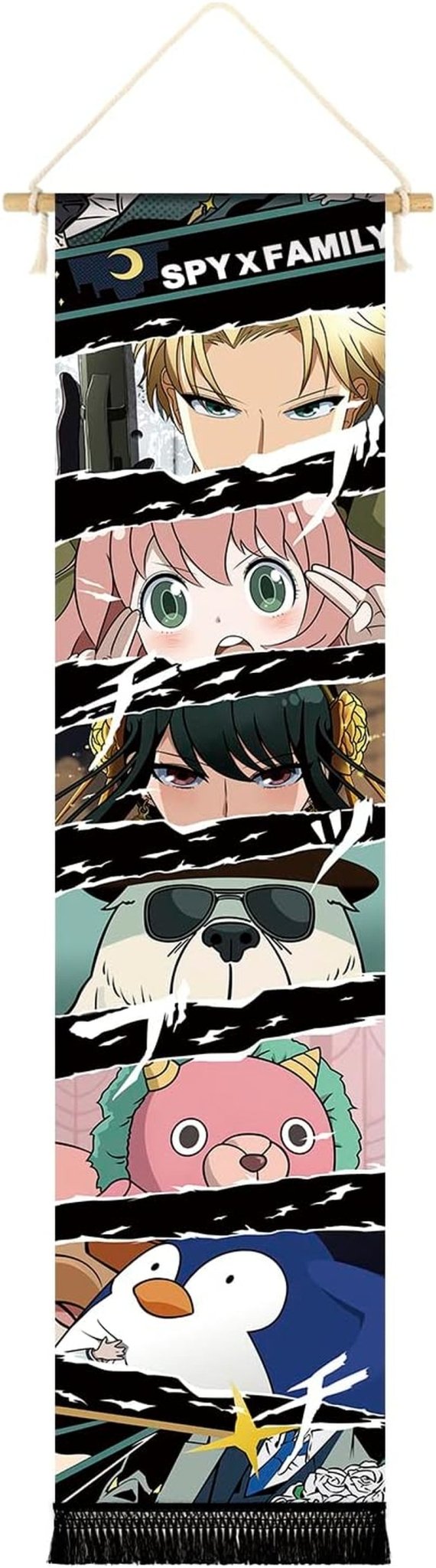 Tapestry hængende lærred vægkunst banner anime Hjem - Tilbehør og dekorationer Naty Shop Maling øjne