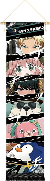 Tapestry hængende lærred vægkunst banner anime Hjem - Tilbehør og dekorationer Naty Shop Maling øjne