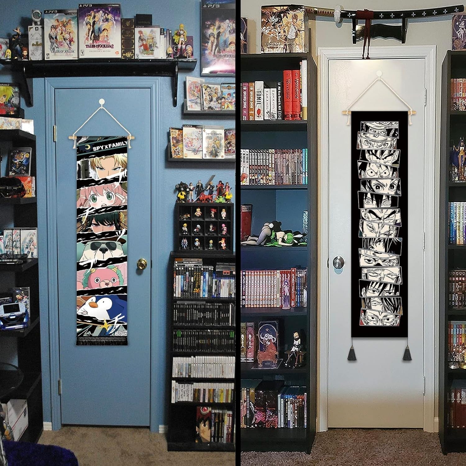 Tapestry hængende lærred vægkunst banner anime Home - Tilbehør og dekorationer Naty Shop