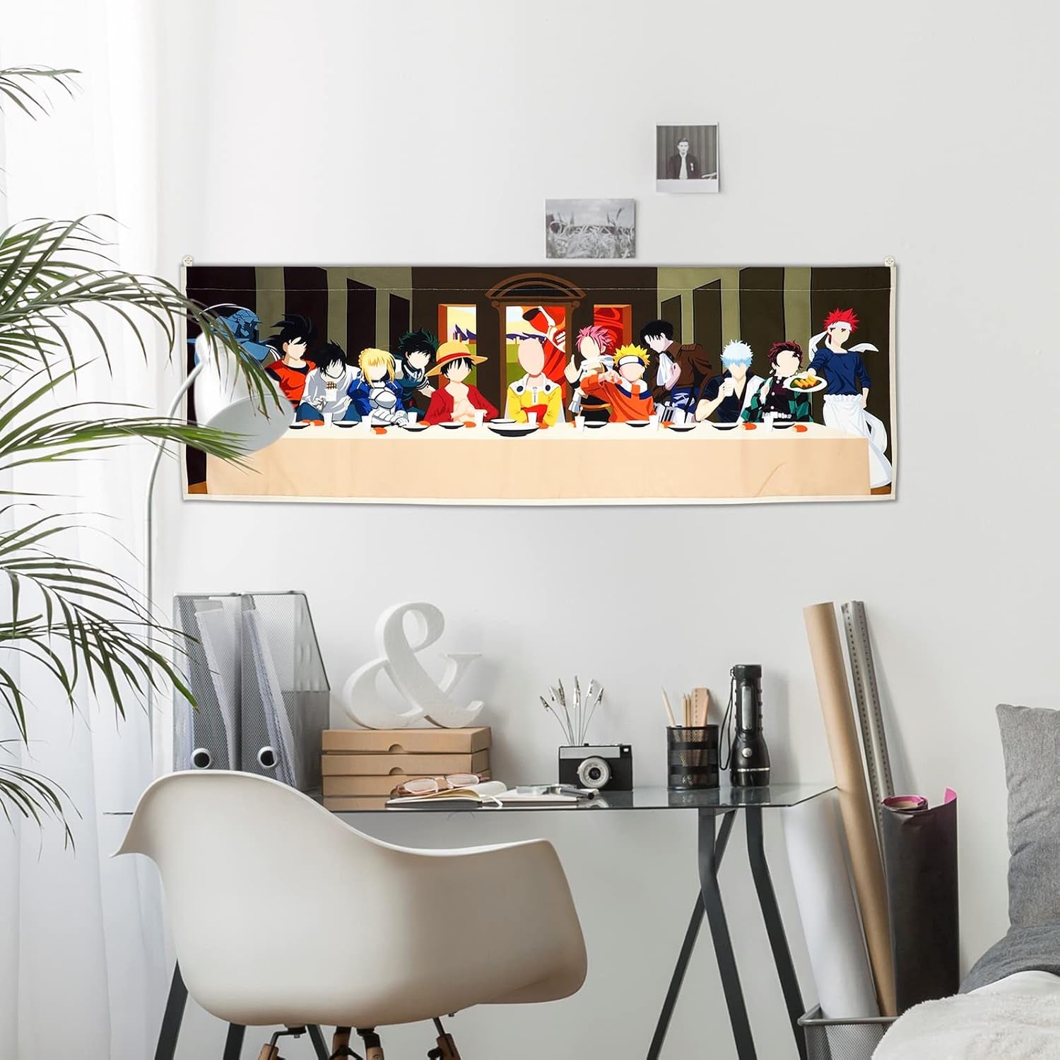 Tapestry hængende lærred vægkunst maleri anime figurer Hjem - Tilbehør og dekorationer Naty Shop