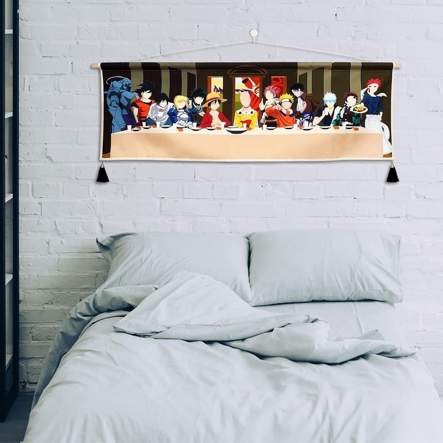 Tapestry hængende lærred vægkunst maleri anime figurer Hjem - Tilbehør og dekorationer Naty Shop