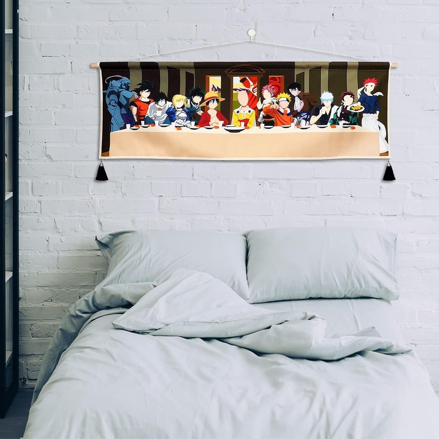 Tapestry hængende lærred vægkunst maleri anime figurer Hjem - Tilbehør og dekorationer Naty Shop