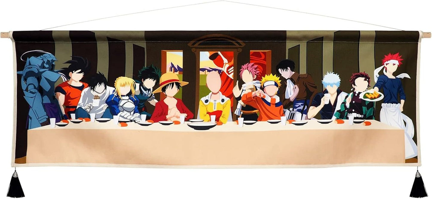 Tapestry hængende lærred vægkunst maleri anime figurer Hjem - Tilbehør og dekorationer Naty Shop Standard titel