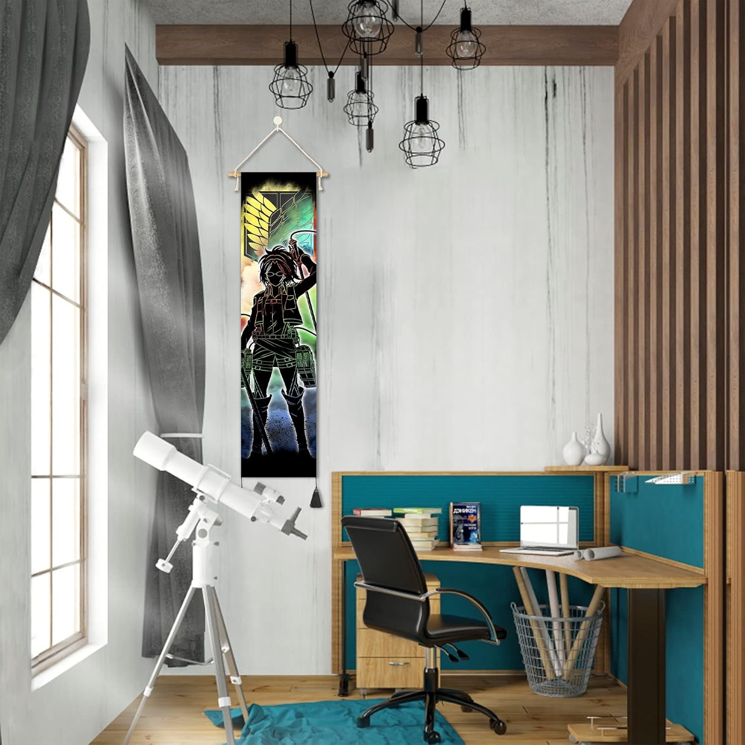 Tapestry hængende lærred vægkunst maleri japanske tegn Hjem - Tilbehør og dekorationer Naty Shop