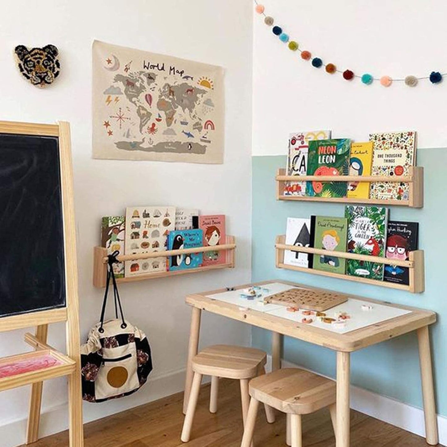 Haokaini gobelin verdenskort babyseng foto Hjem - Tilbehør og dekorationer Naty Shop