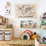 Haokaini gobelin verdenskort babyseng foto Hjem - Tilbehør og dekorationer Naty Shop