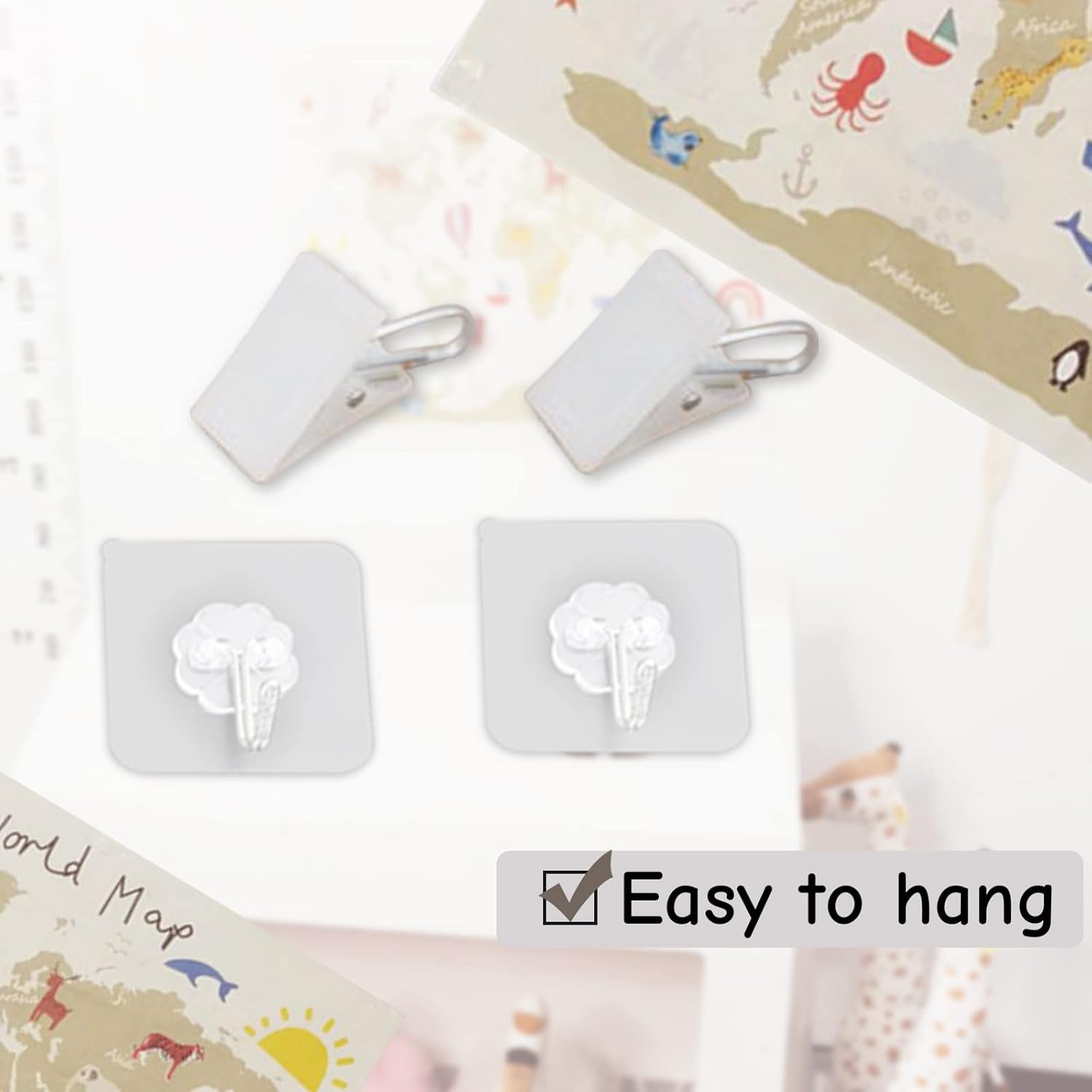 Haokaini gobelin verdenskort babyseng foto Hjem - Tilbehør og dekorationer Naty Shop
