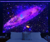 Holavida gobelin fluorescerende galakse stjernehimmel abstrakt æstetisk Hjem - Tilbehør og dekorationer Naty Shop Cosmic Galaxy-A 200L X 150B Cm