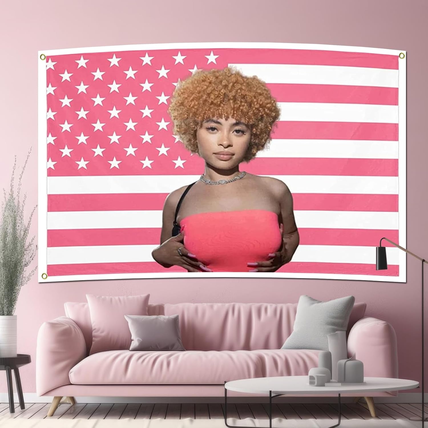 Tapestry ice krydderi flag pink flag Home - Tilbehør og dekorationer Naty Shop