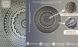 Tapestry indisk strandhåndklæde rund mandala hippiestor indisk Hjem - Tilbehør og dekorationer Naty Shop