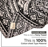 Tapestry indisk strandhåndklæde rund mandala hippiestor indisk Hjem - Tilbehør og dekorationer Naty Shop