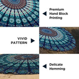 Indien gobelin badehåndklæde rund mandala hippie stor Indian Home - Accessories and Decorations Naty Shop