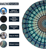 Indien gobelin badehåndklæde rund mandala hippie stor Indian Home - Accessories and Decorations Naty Shop
