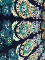 Indisk gobelin psykedelisk mandala blå turkis elefant Hjem - Tilbehør og dekorationer Naty Shop