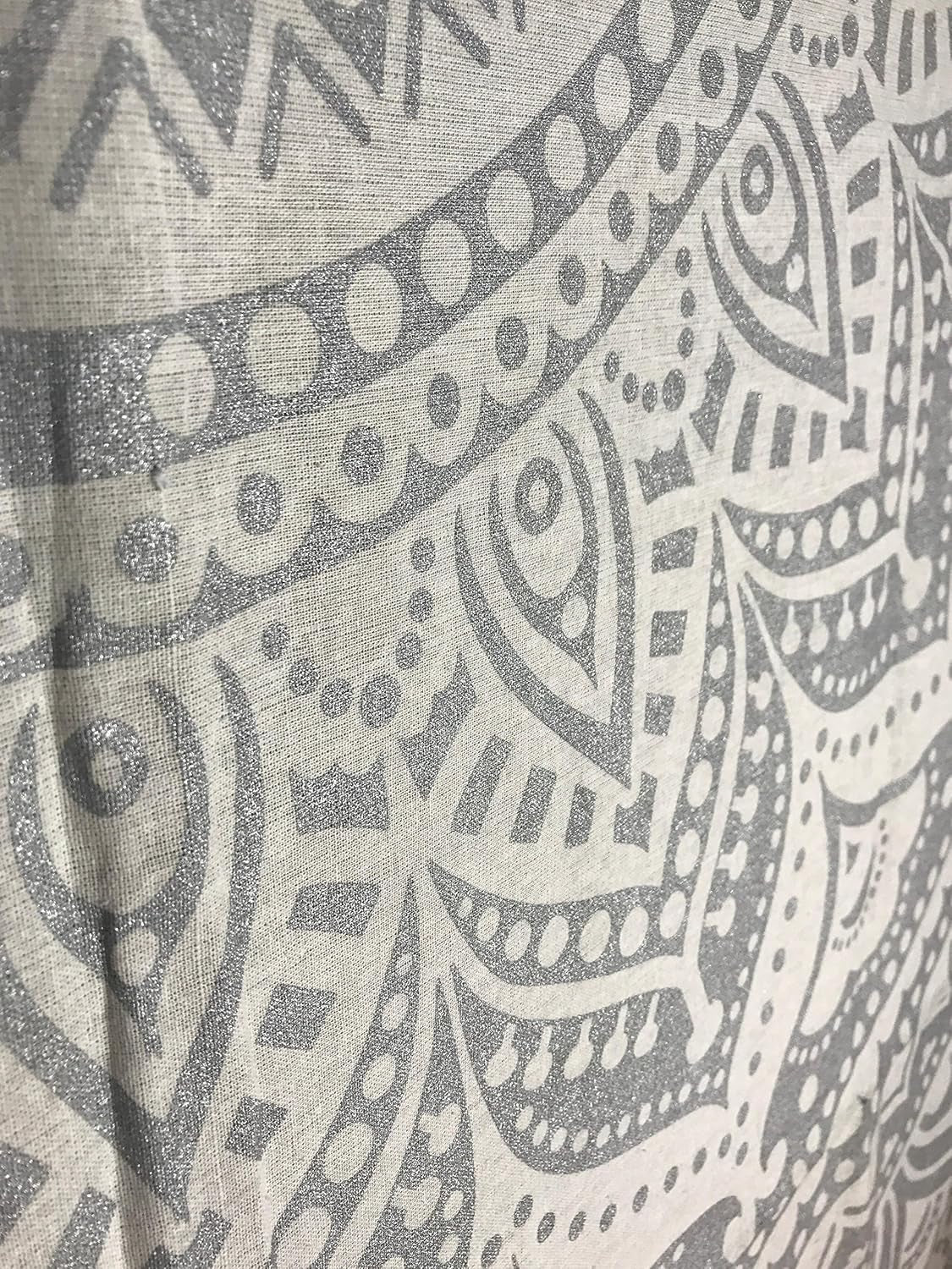 Indisk gobelin mandala sølv hvidt værelse æstetisk lærred Hjem - Tilbehør og dekorationer Naty Shop
