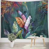 Japansk gobelin lærred røde kirsebærblomster solvæg Hjem - Tilbehør og dekorationer Naty Shop Multi 08 150L X 100B Cm
