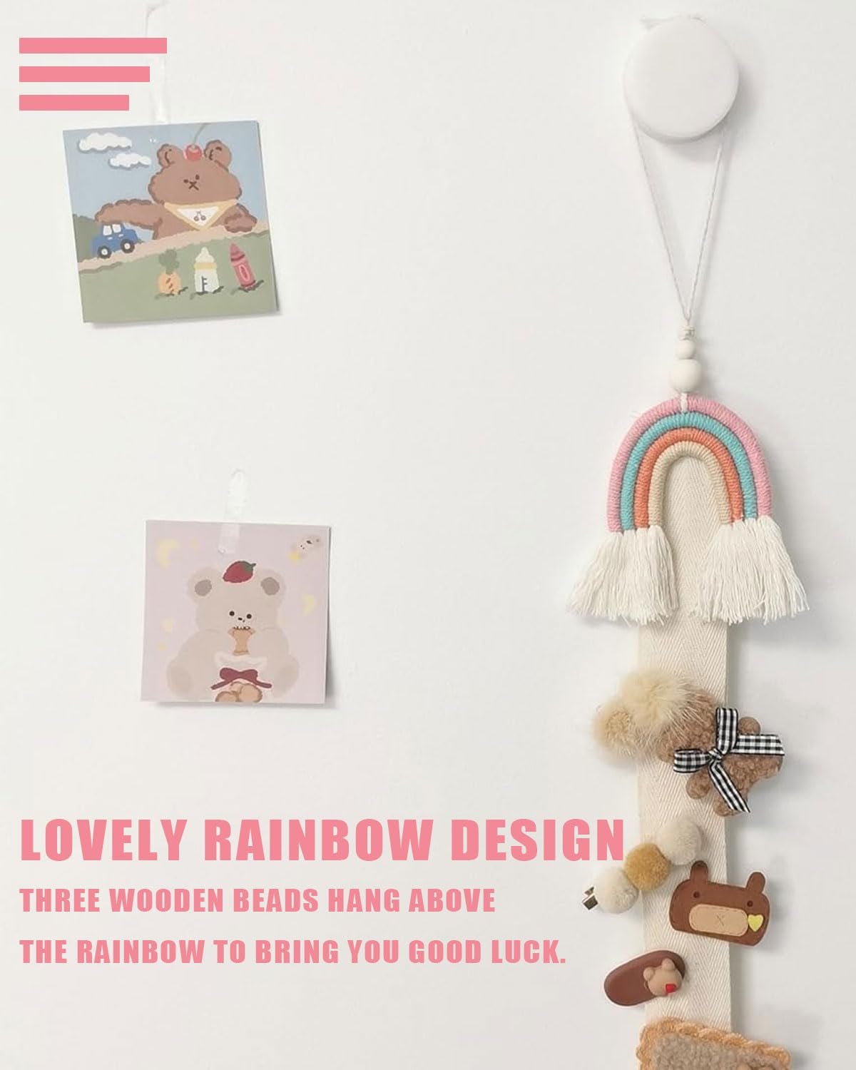 Tapestry kgduyc håndvævet stykke rainbow14 børneværelse regnbue Hjem - Tilbehør og dekorationer Naty Shop