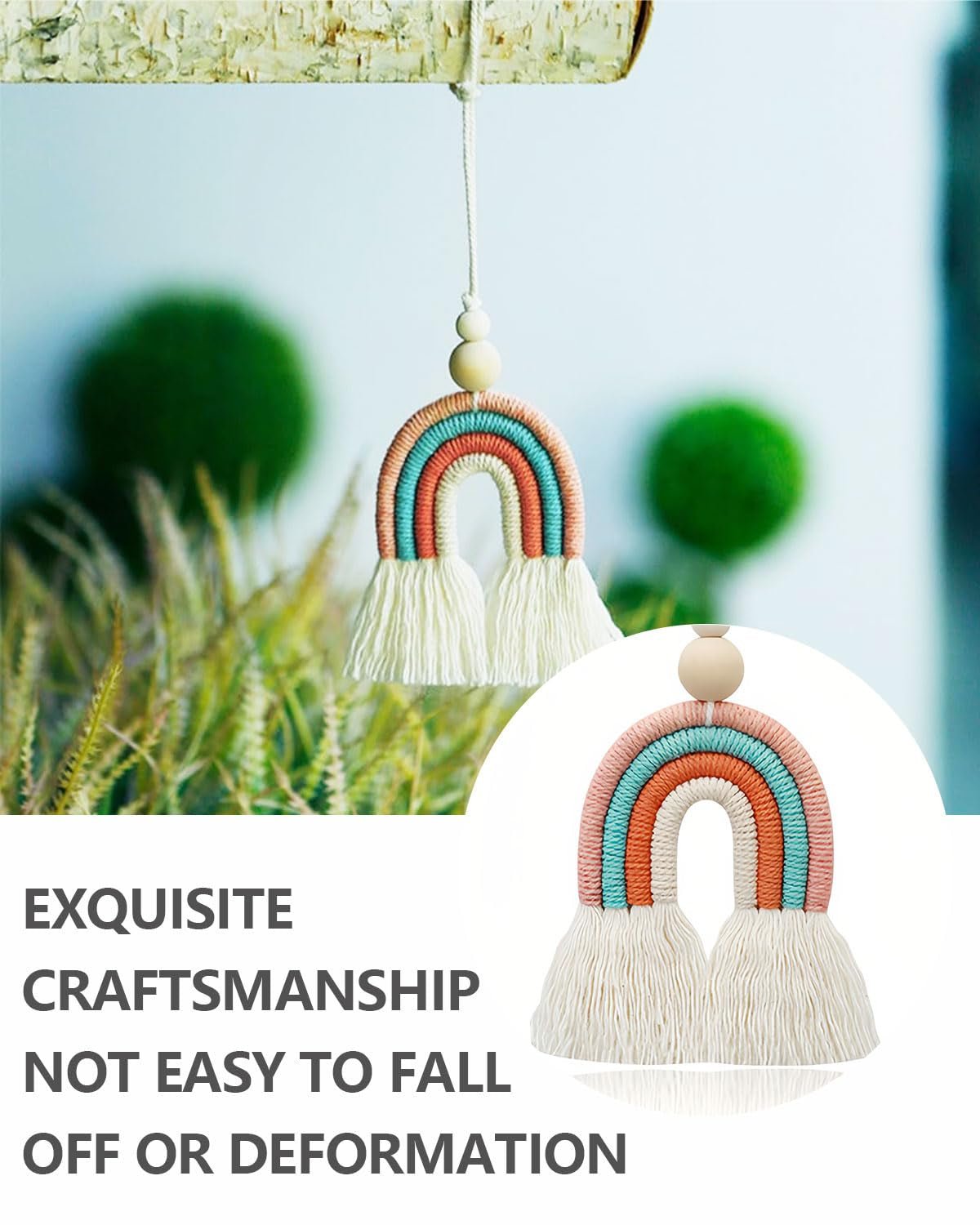 Tapestry kgduyc håndvævet stykke rainbow14 børneværelse regnbue Hjem - Tilbehør og dekorationer Naty Shop
