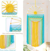 Tapestry lomohoo dreamcatcher gobelin solmønster regnbueværelse Hjem - Tilbehør og dekorationer Naty Shop