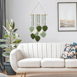 Tapestry træperler grønne blade krog Hjem - Tilbehør og dekorationer Naty Shop