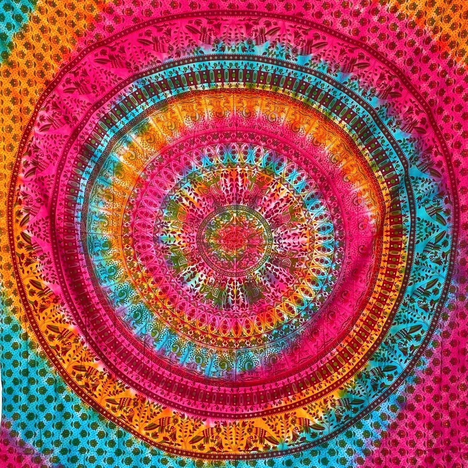 Tapestry momomus mandala hippie eller psykedelisk xxl Home - Tilbehør og dekorationer Naty Shop Multicolor 17 230L X 210B Cm