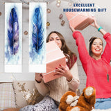 Tapestry pligreat pack blå fjer tæppe lodret væg Hjem - Tilbehør og dekorationer Naty Shop