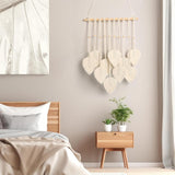Tapestry quatre håndlavet flad guirlande vævede blade Hjem - Tilbehør og dekorationer Naty Shop
