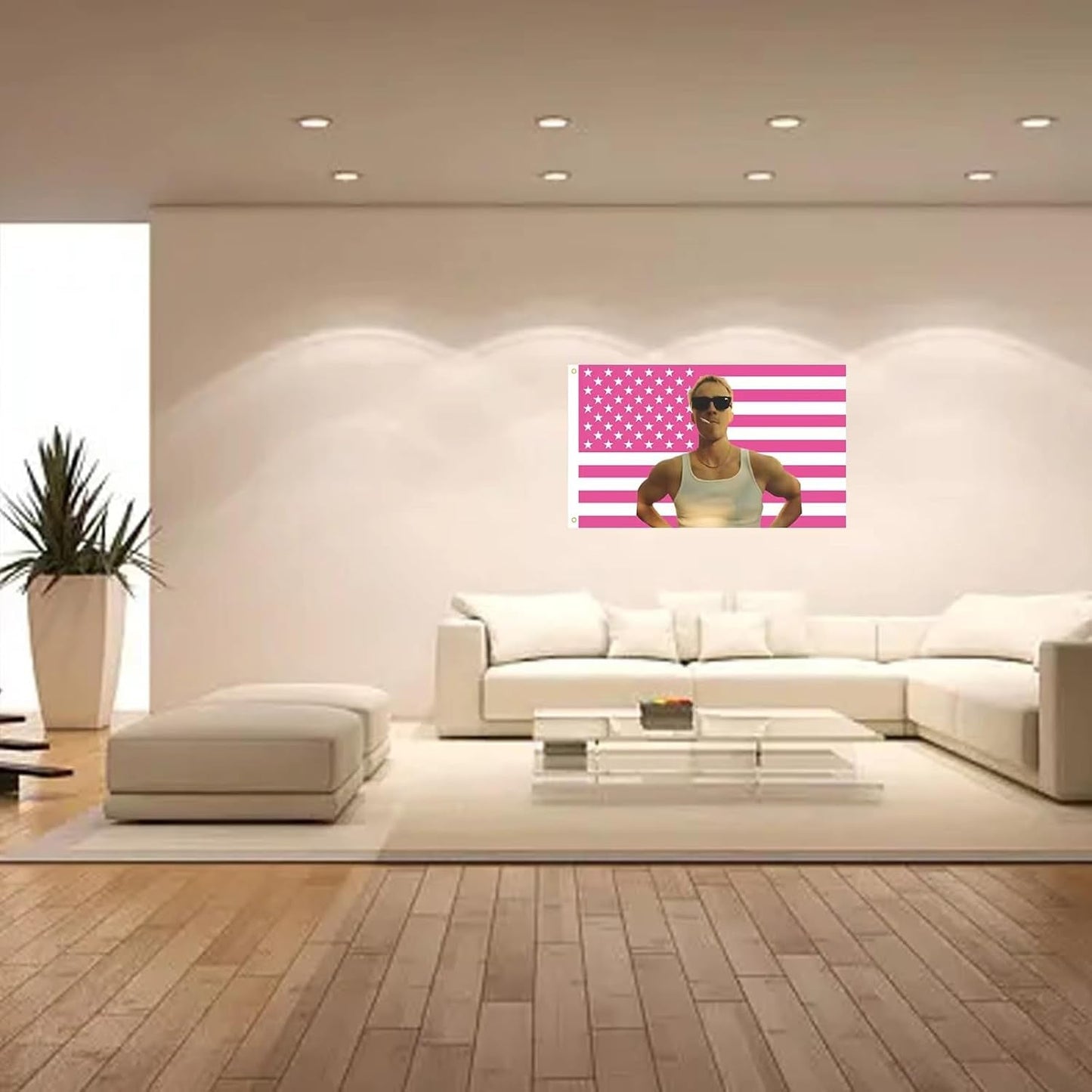 Vægtæppehylder Cameron Amerikansk flag interiør eksteriør Hjem - Tilbehør og dekorationer Naty Shop