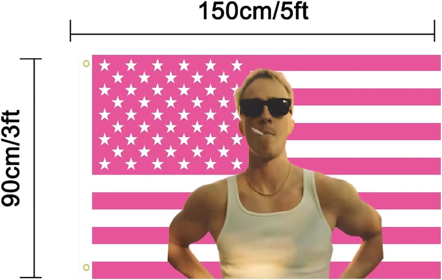 Vægtæppehylder Cameron Amerikansk flag interiør eksteriør Hjem - Tilbehør og dekorationer Naty Shop