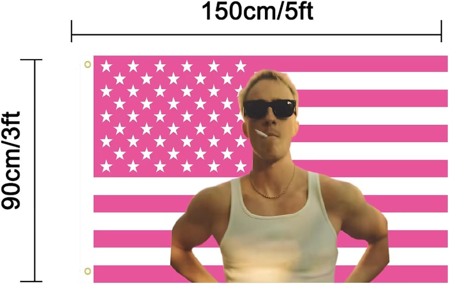 Vægtæppehylder Cameron Amerikansk flag interiør eksteriør Hjem - Tilbehør og dekorationer Naty Shop