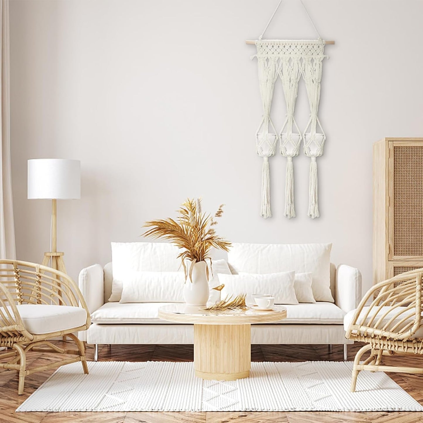 Tapestry hylde glas lysestager lavet Casa - Tilbehør og dekorationer Naty Shop