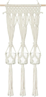 Tapestry hylde glas lysestager lavet Casa - Tilbehør og dekorationer Naty Shop White
