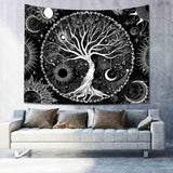 Tapestry sequpr træliv sol måne Hjem - Tilbehør og dekorationer Naty Shop