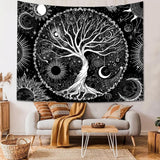 Tapestry sequpr træliv sol måne Hjem - Tilbehør og dekorationer Naty Shop