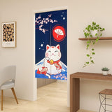 Japansk stil gobelin tykt linned noren lange gardiner Hjem - Tilbehør og dekorationer Naty Shop