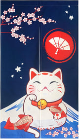 Japansk stil gobelin tykt linned noren lange gardiner Hjem - Tilbehør og dekorationer Naty Shop Standardtitel