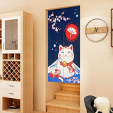 Japansk stil gobelin tykt linned noren lange gardiner Hjem - Tilbehør og dekorationer Naty Shop