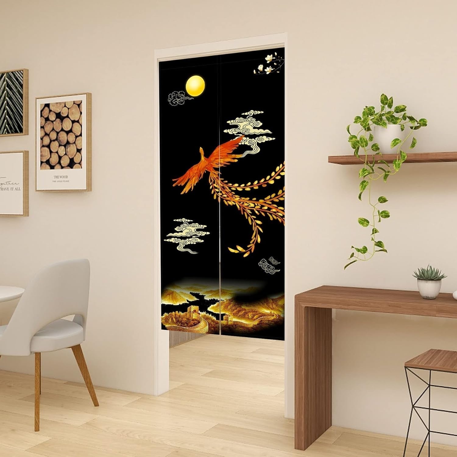 Tapestry Japansk stil noren lang tyk døradskillelse Hjem - Tilbehør og dekorationer Naty Shop
