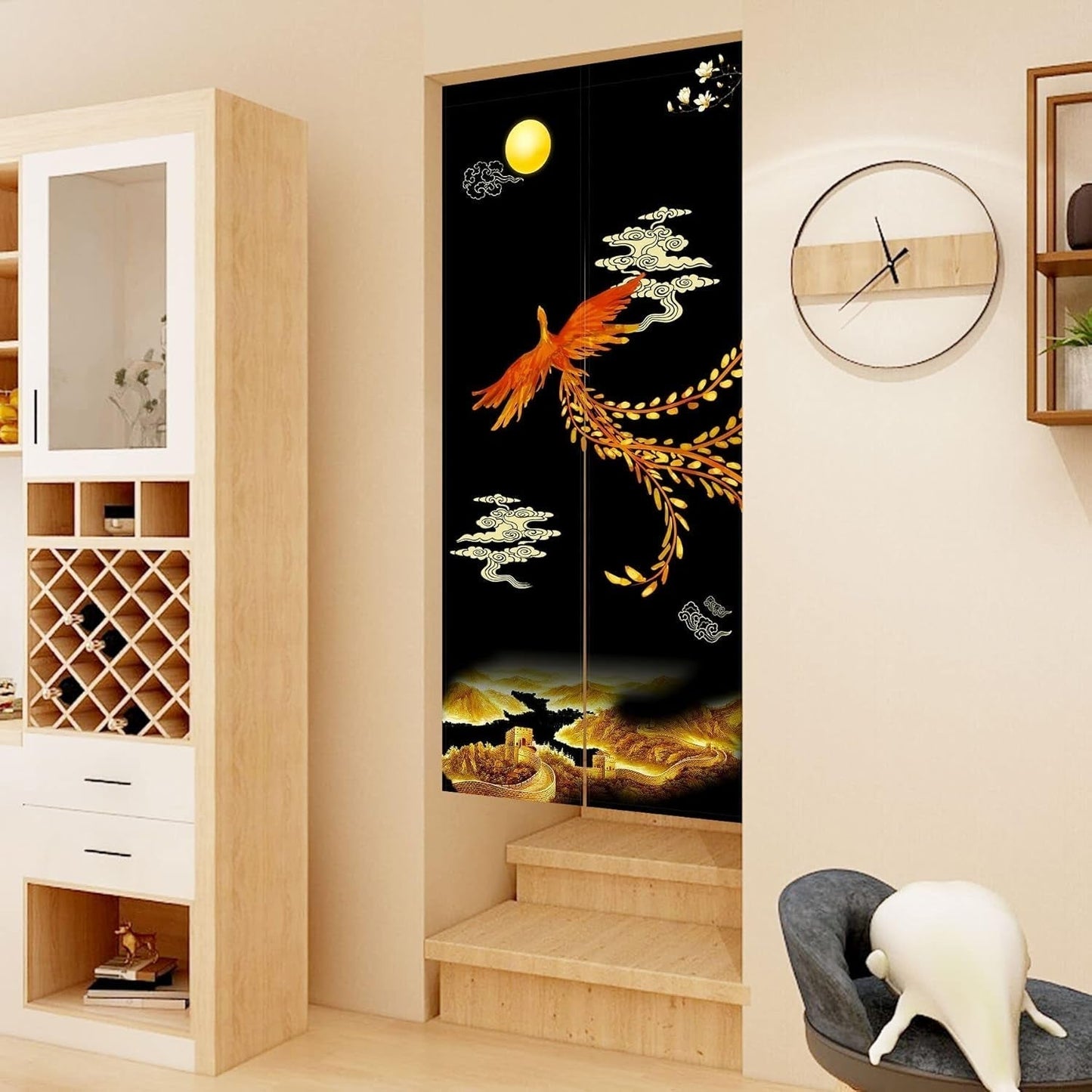 Tapestry Japansk stil noren lang tyk døradskillelse Hjem - Tilbehør og dekorationer Naty Shop