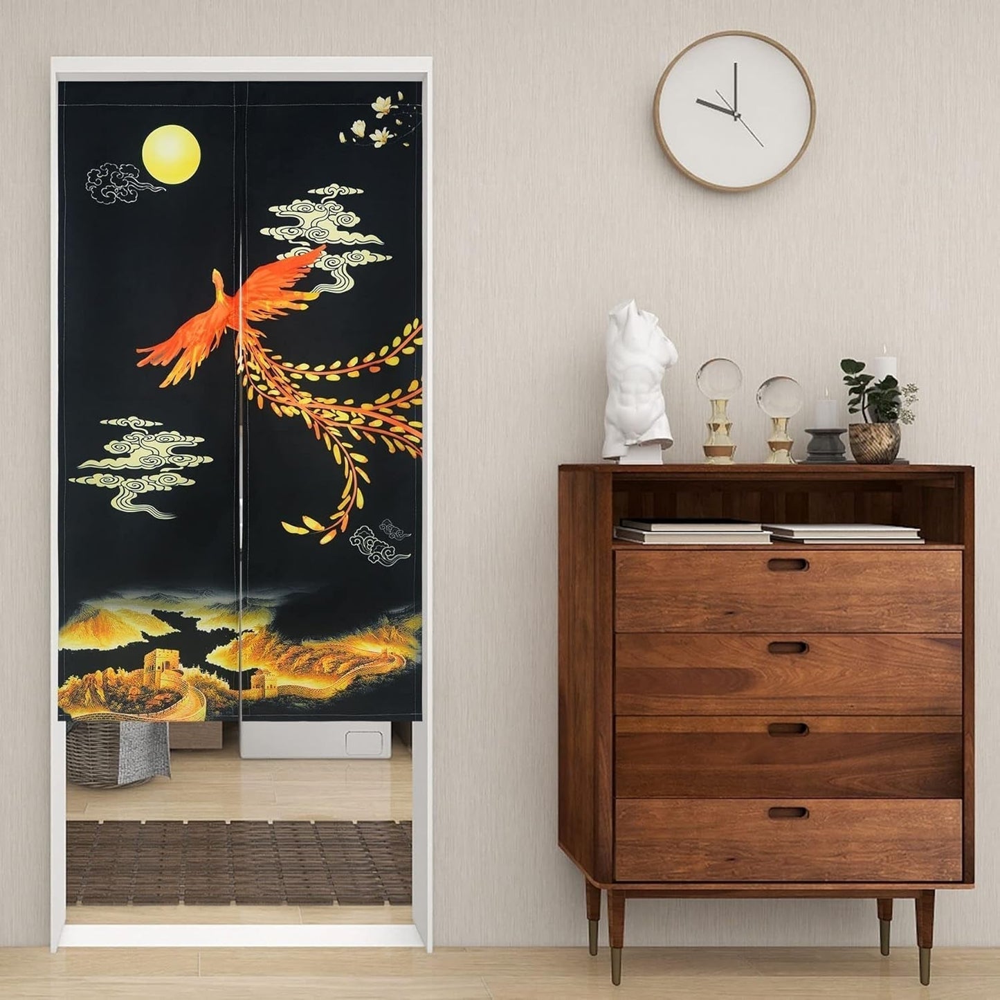 Tapestry Japansk stil noren lang tyk døradskillelse Hjem - Tilbehør og dekorationer Naty Shop H150 X B85 Cm (pakke med 1)